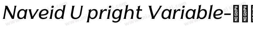 Naveid U pright Variable字体转换